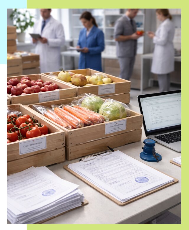 Сертификация овощей и фруктов в Иркутске от 8856 р. | Алешин-Ркт