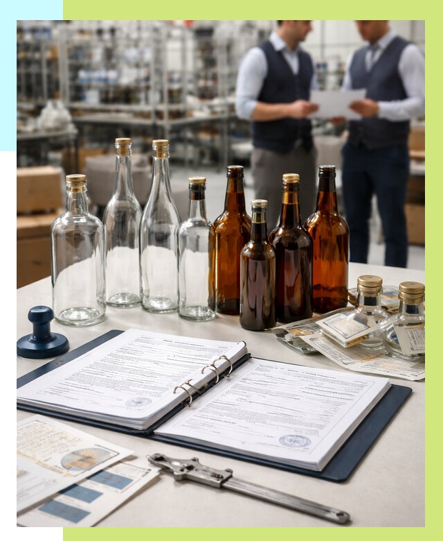 Сертификация стеклянных бутылок в Иркутске от 26048 р. | Алешин-Ркт