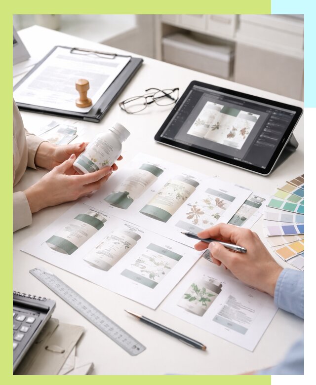 Профессиональная разработка дизайна и текста этикетки продукции в Иркутске