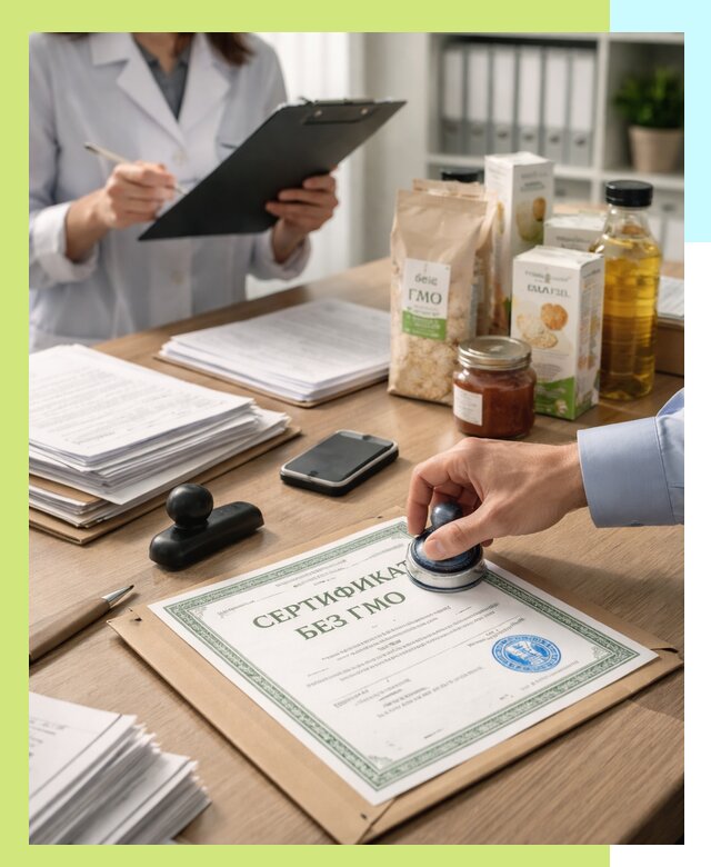 Получение сертификата Без ГМО для продукции в Иркутске