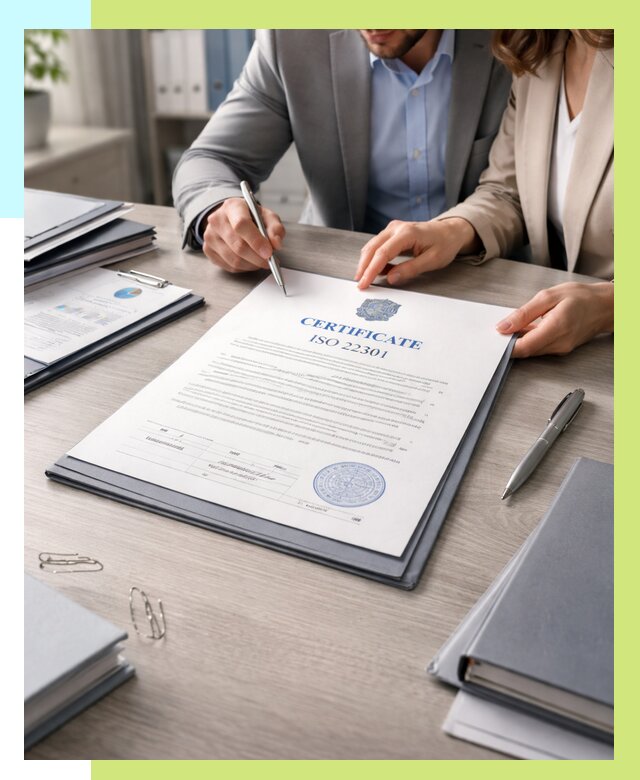 Сертификат ISO 22301 в Иркутске от 46886 р. | Алешин-Ркт срочно